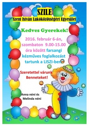Farsangi kzmves foglalkozs