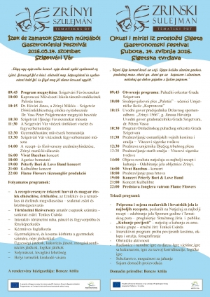 zek s zamatok Szigetvr mltjbl - Gasztronmiai fesztivl