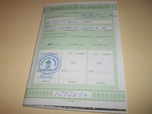 stermeli igazolvny csere