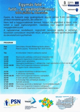 Egyms fel- fut- s gyaloglnnep Dencshzn