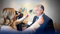 A miniszterelnk Giorgia Meloni olasz kormnyfvel trgyalt
