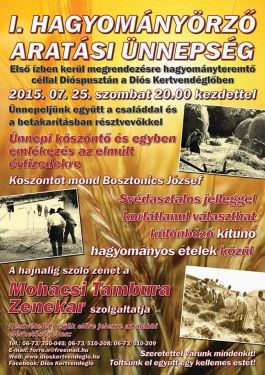 I. Hagyomnyrz Aratsi nnepsg