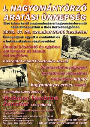 I. Hagyomnyrz Aratsi nnepsg