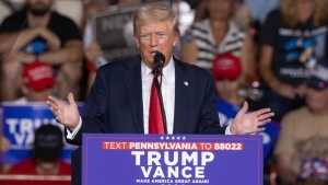 Trump Kamala Harris ellen is vitba szll