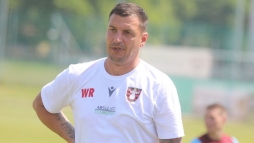 Waltner R�bert a sok neh�zs�g ellen�re el�gedett csapat�val